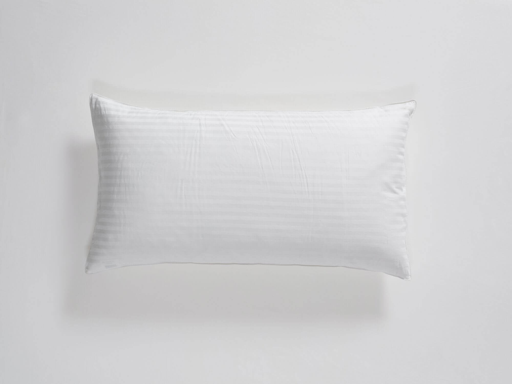 King size down pillow top view